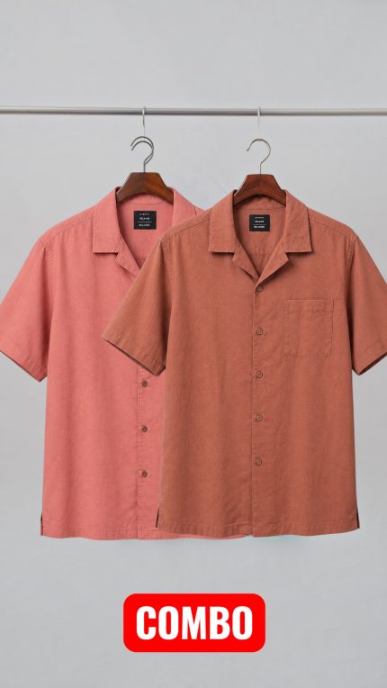 Qvan Collar Half Sleeve Shirt - Chest 44 to 54 (COMBO OFFER)